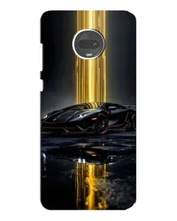 Чехол для Motorola MOTO G7 с картинкой «Ночной Lamborghini драйв»