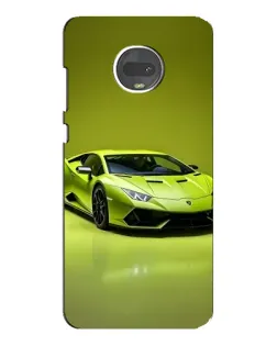 Чехол для Motorola MOTO G7 с картинкой «Салатовый Lamborghini Huracan»