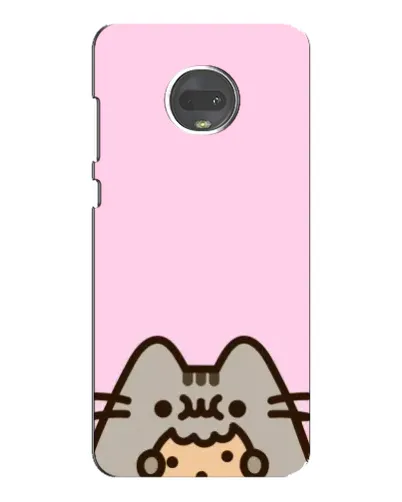 Чехол для Motorola MOTO G7 с картинкой «Pusheen и печенье»