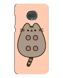 Чехол для Motorola MOTO G7 с картинкой «Пушин пузиком кверху»