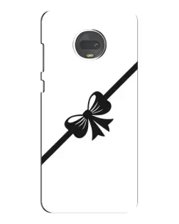 Чехол для Motorola MOTO G7 с картинкой «Диагональный бант»