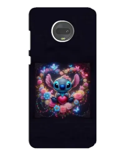 Чехол для Motorola MOTO G7 с картинкой «Stitch в цветах» Чехол для Motorola MOTO G7 с картинкой «Stitch в цветах»