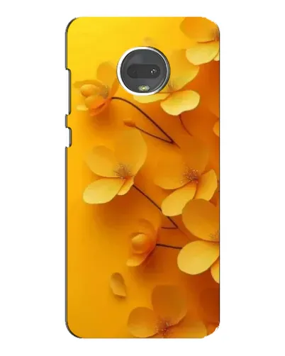 Чехол для Motorola MOTO G7 с картинкой «Золотые лепестки»
