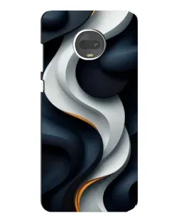 Чехол для Motorola MOTO G7 с картинкой «Объемные черно-белые ленты» Чехол для Motorola MOTO G7 с картинкой «Объемные черно-белые ленты»
