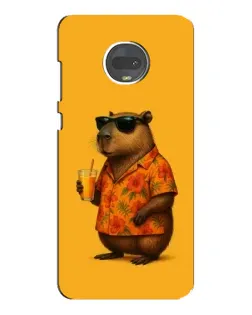 Чехол для Motorola MOTO G7 с картинкой «Капибара на отдыхе»