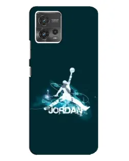 Чехол для Motorola MOTO G72 с картинкой «Jordan Blue Fire»