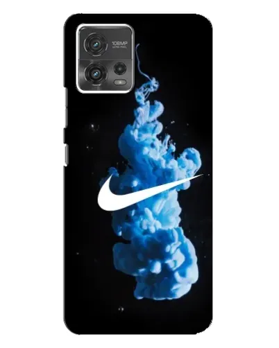 Чехол для Motorola MOTO G72 с картинкой «Nike и синий дым» Чехол для Motorola MOTO G72 с картинкой «Nike и синий дым»