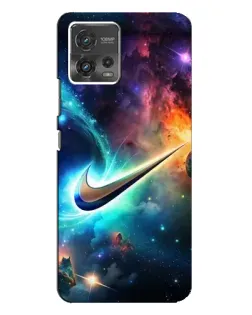 Чехол для Motorola MOTO G72 с картинкой «Космический Nike Swoosh» Чехол для Motorola MOTO G72 с картинкой «Космический Nike Swoosh»