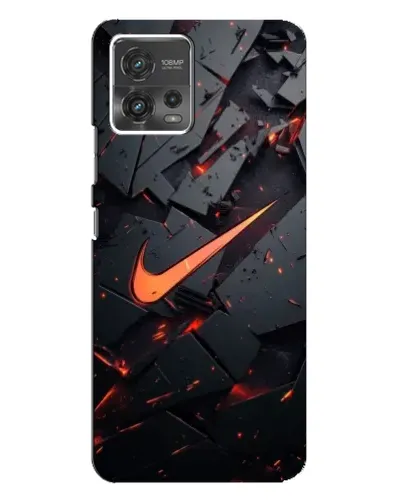 Чехол для Motorola MOTO G72 с картинкой «Nike — эффект разломов» Чехол для Motorola MOTO G72 с картинкой «Nike — эффект разломов»