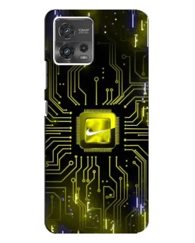 Чехол для Motorola MOTO G72 с картинкой «Nike — золотая искра» Чехол для Motorola MOTO G72 с картинкой «Nike — золотая искра»