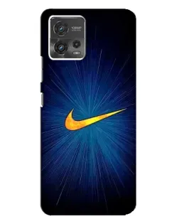 Чехол для Motorola MOTO G72 с картинкой «Синий пульс Nike» Чехол для Motorola MOTO G72 с картинкой «Синий пульс Nike»