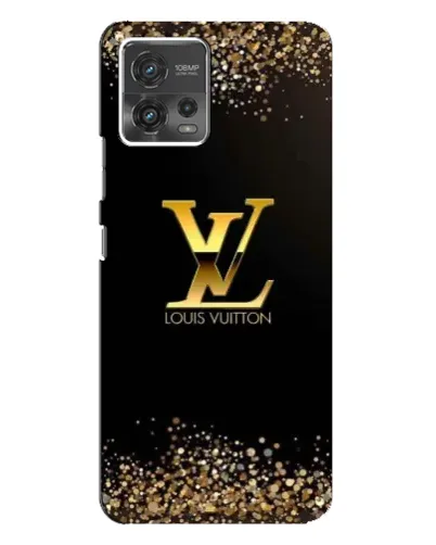 Чехол для Motorola MOTO G72 с картинкой «LV — золотые искры» Чехол для Motorola MOTO G72 с картинкой «LV — золотые искры»