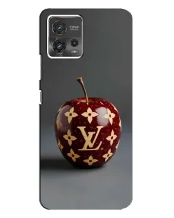 Чехол для Motorola MOTO G72 с картинкой «Красное яблоко LV»