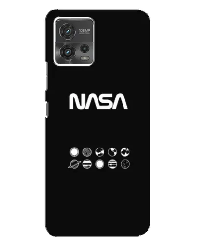 Чехол для Motorola MOTO G72 с картинкой «NASA — технический принт» Чехол для Motorola MOTO G72 с картинкой «NASA — технический принт»