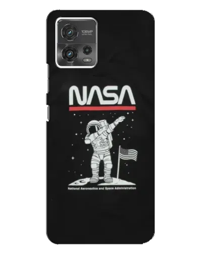 Чехол для Motorola MOTO G72 с картинкой «NASA — шагаем по Луне» Чехол для Motorola MOTO G72 с картинкой «NASA — шагаем по Луне»
