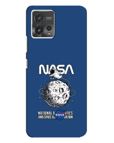 Чехол для Motorola MOTO G72 с картинкой «NASA — лунная миссия» Чехол для Motorola MOTO G72 с картинкой «NASA — лунная миссия»