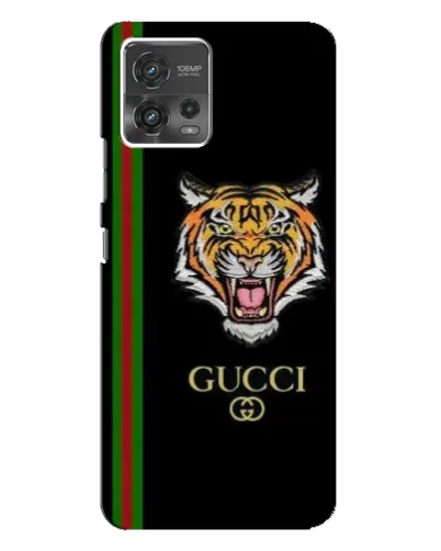 Чехол для Motorola MOTO G72 с картинкой «Тигр Gucci»