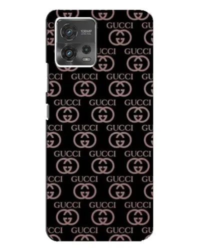 Чехол для Motorola MOTO G72 с картинкой «Классическая монограмма Gucci»