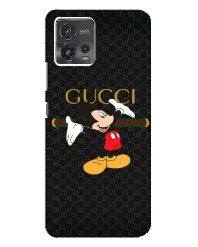 Чехол для Motorola MOTO G72 с картинкой «Микки Маус Gucci»