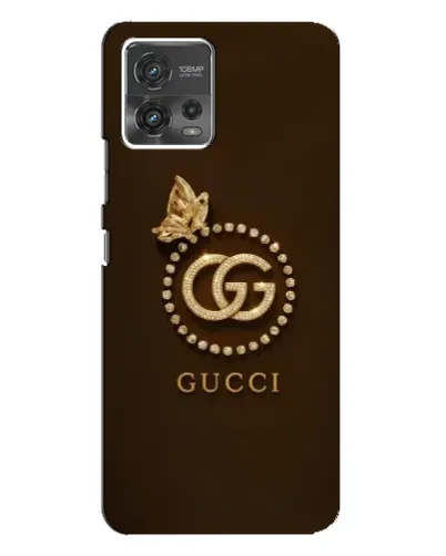 Чехол для Motorola MOTO G72 с картинкой «Gucci — золотая бабочка»