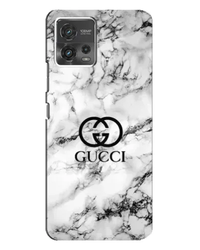Чехол для Motorola MOTO G72 с картинкой «Gucci — мраморный шик»