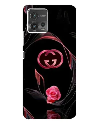 Чехол для Motorola MOTO G72 с картинкой «Gucci — неоновая роза»