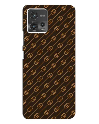 Чехол для Motorola MOTO G72 с картинкой «Gucci — золотые диагонали»