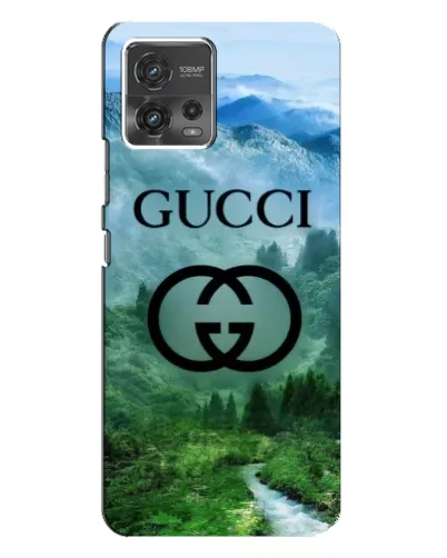 Чехол для Motorola MOTO G72 с картинкой «Gucci — горный пейзаж»