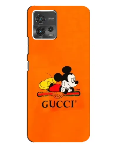 Чехол для Motorola MOTO G72 с картинкой «Микки Маус Gucci — оранж» Чехол для Motorola MOTO G72 с картинкой «Микки Маус Gucci — оранж»