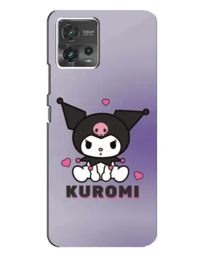 Чехол для Motorola MOTO G72 с картинкой «Kuromi — фиолетовый арт»