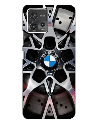 Чехол для Motorola MOTO G72 с картинкой «BMW — деталь диска»