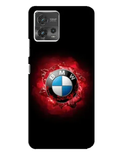 Чехол для Motorola MOTO G72 с картинкой «Логотип BMW — вспышка»