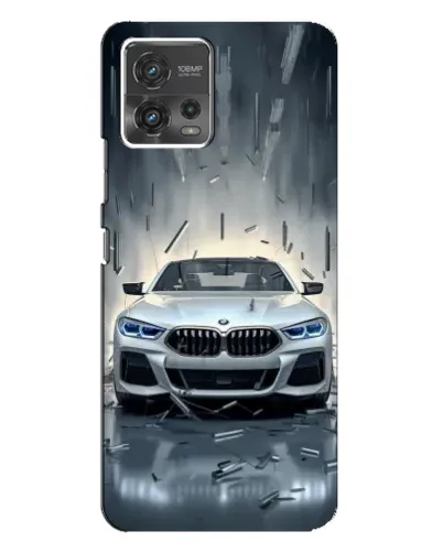 Чехол для Motorola MOTO G72 с картинкой «BMW в свете фар»