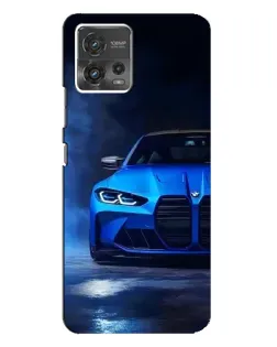 Чехол для Motorola MOTO G72 с картинкой «Голубая BMW M4» Чехол для Motorola MOTO G72 с картинкой «Голубая BMW M4»