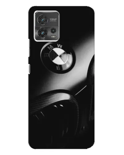Чехол для Motorola MOTO G72 с картинкой «Эмблема BMW — макро»