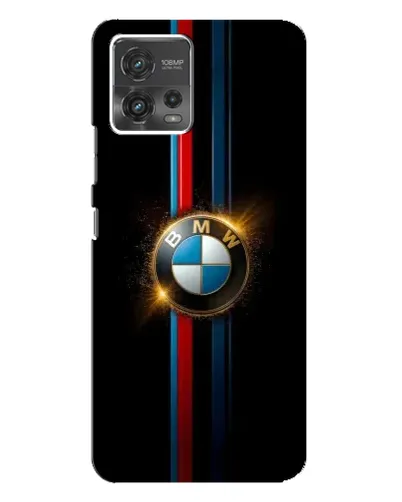 Чехол для Motorola MOTO G72 с картинкой «BMW M-Power неон»