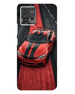 Чехол для Motorola MOTO G72 с картинкой «BMW на красной дорожке» Чехол для Motorola MOTO G72 с картинкой «BMW на красной дорожке»