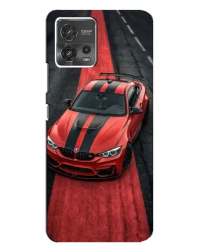 Чехол для Motorola MOTO G72 с картинкой «BMW на красной дорожке»