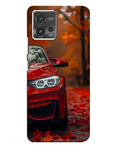Чехол для Motorola MOTO G72 с картинкой «Осенняя BMW M4»