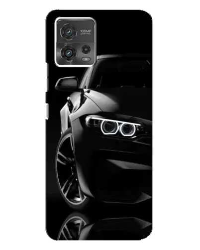 Чехол для Motorola MOTO G72 с картинкой «Черная BMW — профиль» Чехол для Motorola MOTO G72 с картинкой «Черная BMW — профиль»