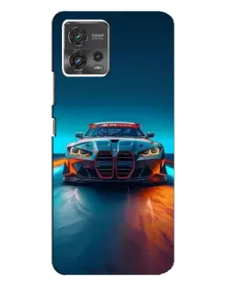 Чехол для Motorola MOTO G72 с картинкой «BMW — огни неона» Чехол для Motorola MOTO G72 с картинкой «BMW — огни неона»