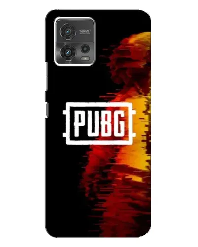 Чехол для Motorola MOTO G72 с картинкой «Яркий логотип PUBG»