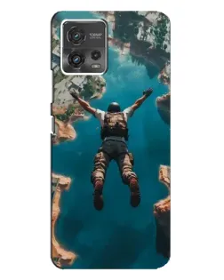 Чехол для Motorola MOTO G72 с картинкой «PUBG — свободное падение»