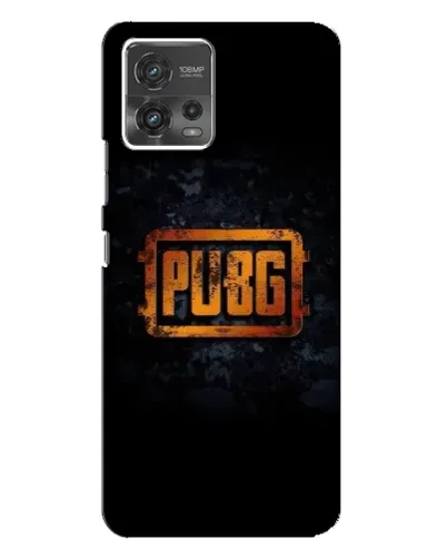 Чехол для Motorola MOTO G72 с картинкой «PUBG — золотой логотип»