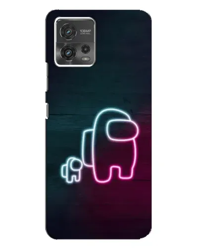 Чехол для Motorola MOTO G72 с картинкой «Among Us неон-арт» Чехол для Motorola MOTO G72 с картинкой «Among Us неон-арт»