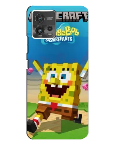 Чехол для Motorola MOTO G72 с картинкой «Губка Боб Minecraft» Чехол для Motorola MOTO G72 с картинкой «Губка Боб Minecraft»