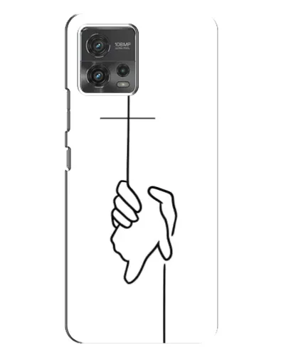 Чехол для Motorola MOTO G72 с картинкой «Рука держит» Чехол для Motorola MOTO G72 с картинкой «Рука держит»