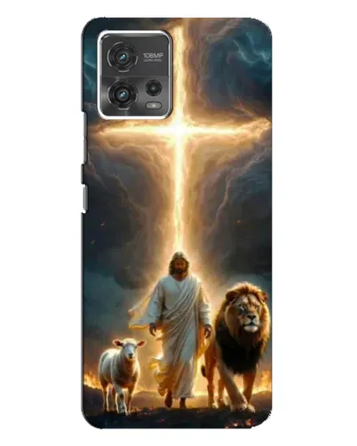 Чехол для Motorola MOTO G72 с картинкой «Лев Иуды и Свет» Чехол для Motorola MOTO G72 с картинкой «Лев Иуды и Свет»