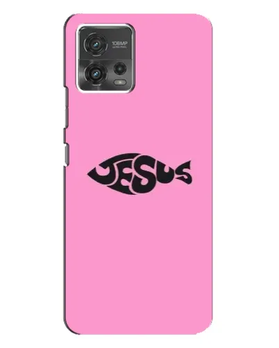 Чехол для Motorola MOTO G72 с картинкой «Розовый символ Jesus» Чехол для Motorola MOTO G72 с картинкой «Розовый символ Jesus»