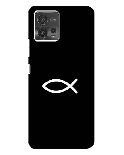 Чехол для Motorola MOTO G72 с картинкой «Символ рыбы Jesus» Чехол для Motorola MOTO G72 с картинкой «Символ рыбы Jesus»